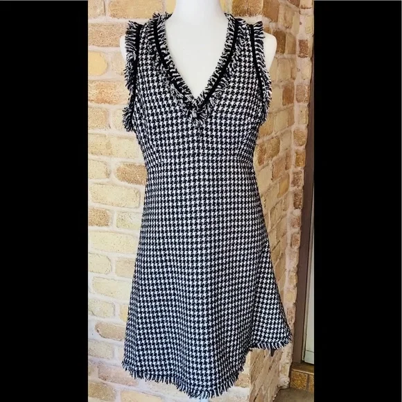 Kate Spade Houndstooth Tweed Dress NWT